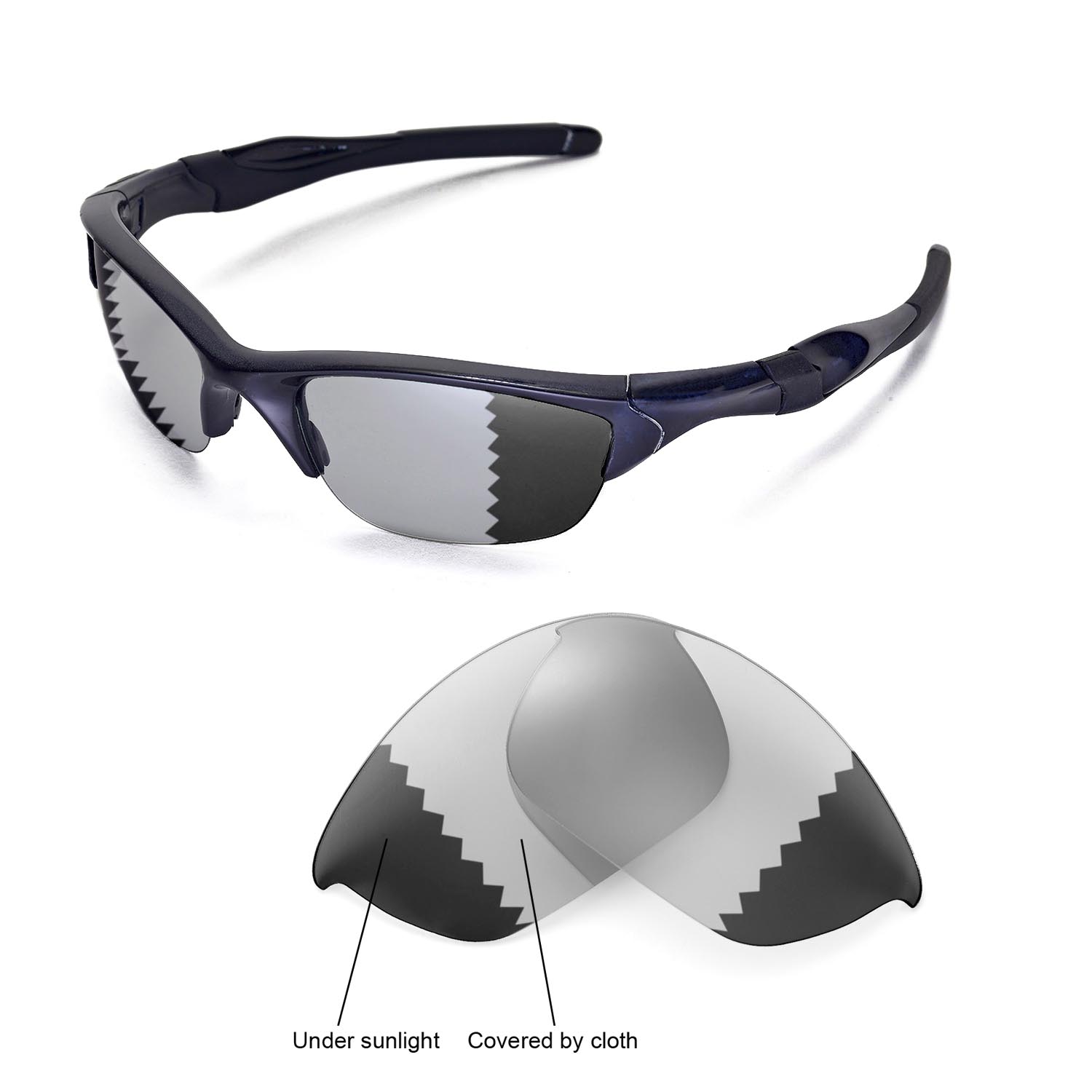 New Walleva Polarized Transitionphotochromic Lenses For Oakley Half Jacket 20 608729247371 Ebay 8469